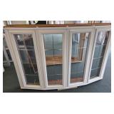4 Lite Bow Window 74 1/2 X  49 1/2 Woodgrain