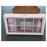 White Acrylic Block Windows 34 X 18 (2) Nail Fin