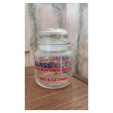 Clear Glass Apothecary Jar Glass Lid (19), C