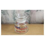 Clear Glass Apothecary Jar Glass Lid (36)