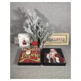 Christmas Signs (4) Decorative Table Top Tree(2)