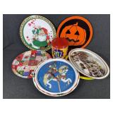 Ritz Crackers Tin, Halloween and Christmas Trays