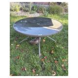 Round Glass Top Patio Table