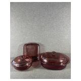 CorningWare Cranberry Cookware