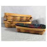 Longaberger Heartland 2 Handled Bakery Basket