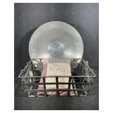 Metal Basket, Aluminum Serving Bowl, Decor Pillow