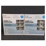 Globe String Lights 25Ct Each 2 Sets