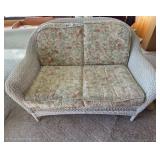 White Wicker Couch