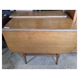 Wooden Table with Fold Out Leaves