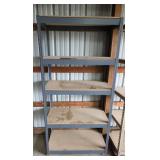 Metal Storage Shelf with Pressed Wood Shelves