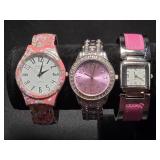 Embassy Pink Floral Watch, Quartz Pink and S