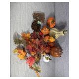 Ceramic and Plastic Decorative Pumpkins