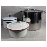 Stainless Steel Stock Pot, Enamel Pots(2)