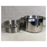 Cafe Collection Pot and Stainless Steel Strainer