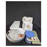 Fabric Tablecloth 70X70, Drink Dispenser, Round