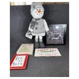 Christmas Wall Decor and Snowman