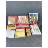 Christmas Cards In A Small Tub, Recipe Cards,