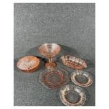 Pink Depression Glass Pieces