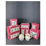 Longaberger Traditional Holly Dishes