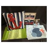 Anchor Pillow, Captain Sign, Place Mats,