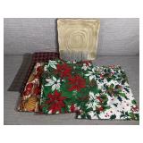 Holiday Table Cloths, Shot Glasses (4)