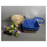 Wicker Fruit Baskets(3) Plastic Plates and Bowls