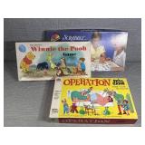 Operation, Winnie the Pooh Game and Scrabble