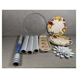 Dinner Plates(2), Microwave Plate, Shelf Liner