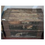 Antique Wooden Storage Bin