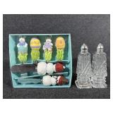 Christmas Cheese Spreaders, Salt & Pepper Shakers