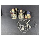 Light Up Snowman Figures (3)