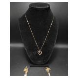 14k Gold Necklace Chains(2), 14k Gold Pendant(1)