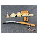 Metal Shoe Horn, Onyx Turtle