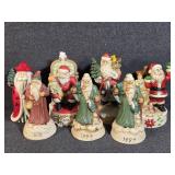 Ceramic Santas (7)