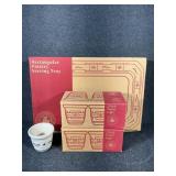 Longaberger Serving Tray & Votive Cups