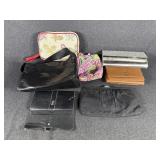 Vera Bradly Cosmetic Bag, Silver Tone Clutch,