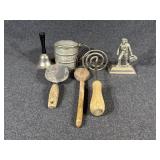 Flat-Spiral Whisk, Wooden Spoon, Bell