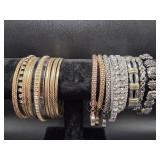 Gold Tone and Silver Tone Bracelets