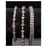 .925 Bracelets(2), Gold Tone Bracelet