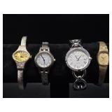 Womens Gold Tone and Silver Tone Watches(4)