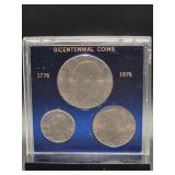 Bicentennial Coins: Quarter, Eisenhower Dollar,