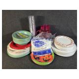 Plastic & Paper Plates, Cups, Napkins