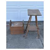 Heart Shaped Cutout Box and Plant Stand