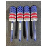 Patriotic Solar Yard Stakes (4)