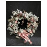 White Frost Tip Christmas Wreath
