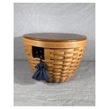 Longaberger Basket with Checkers board