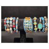 Pink and Blue Color Theme Bracelets