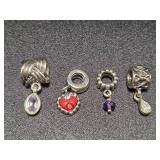 .925 Bracelet Charms(4)