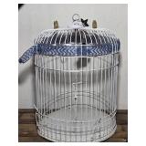 White Metal Birdcage