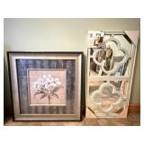 Decorative Mirror Set, Lilly Blossom Print
